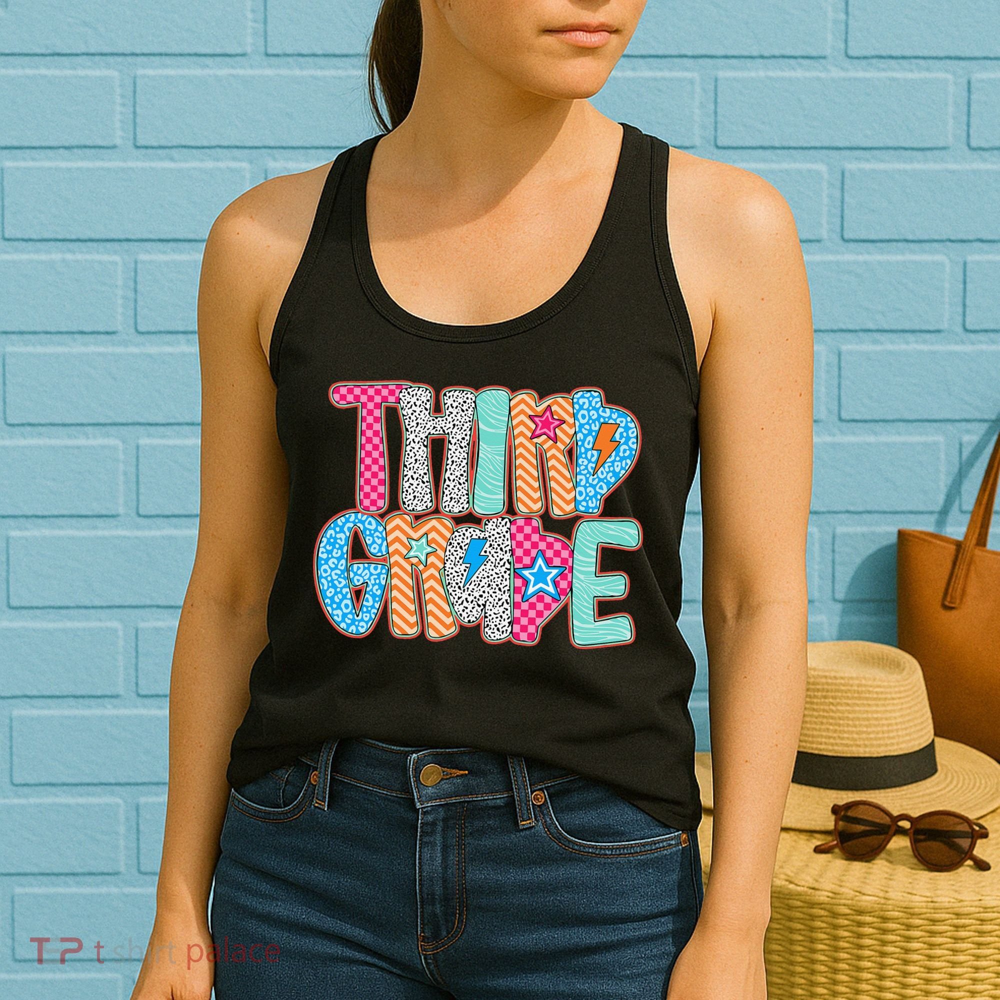 Last Day Of School Third Grade Graduation Teacher Student Women's Tank Top