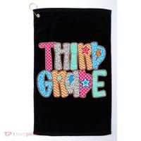 Last Day Of School Third Grade Graduation Teacher Student Golf Towel thumb 0