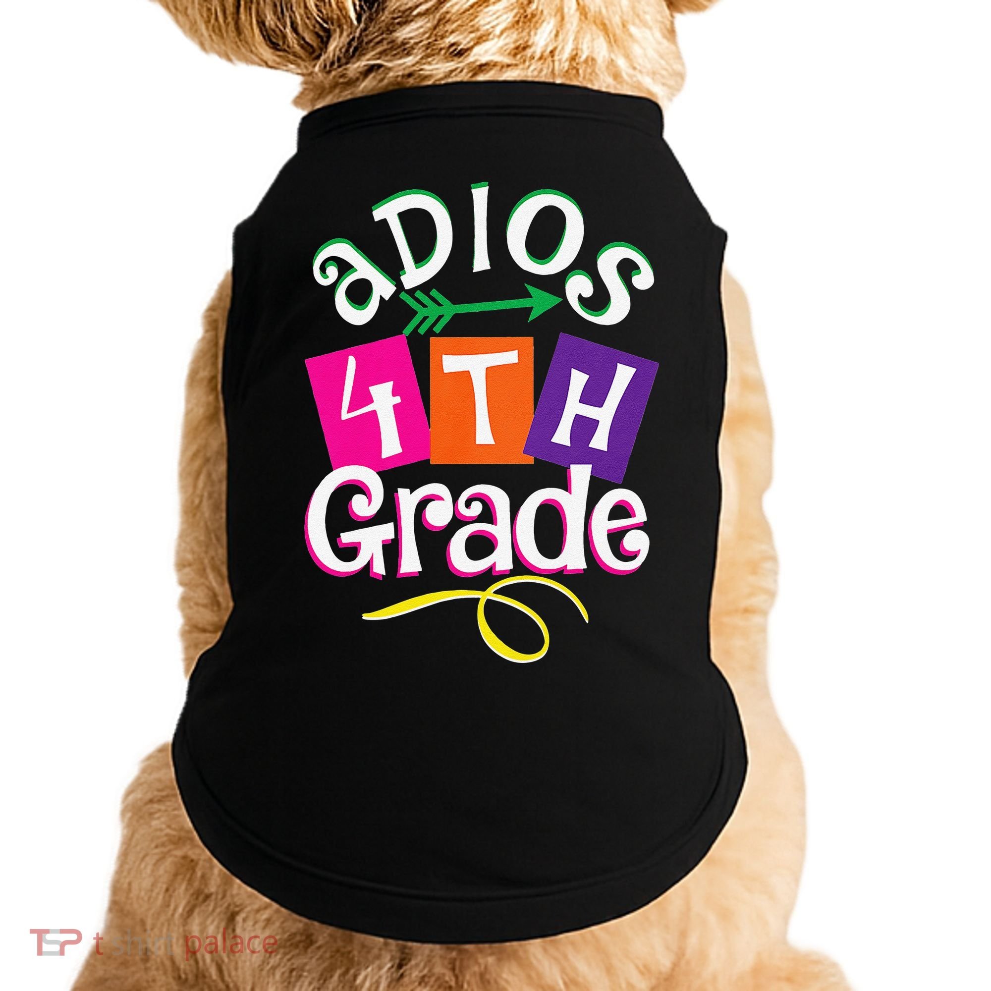 Last Day Of School Adios 4th Grade Graduation Premium Doggie Tank