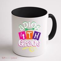Last Day Of School Adios 4th Grade Graduation Premium Coffee Mug thumb 1
