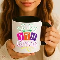 Last Day Of School Adios 4th Grade Graduation Premium Coffee Mug thumb 3