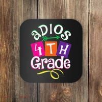 Last Day Of School Adios 4th Grade Graduation Premium Coaster thumb 0