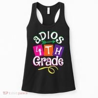 Last Day Of School Adios 4th Grade Graduation Premium Women's Tank Top thumb 0