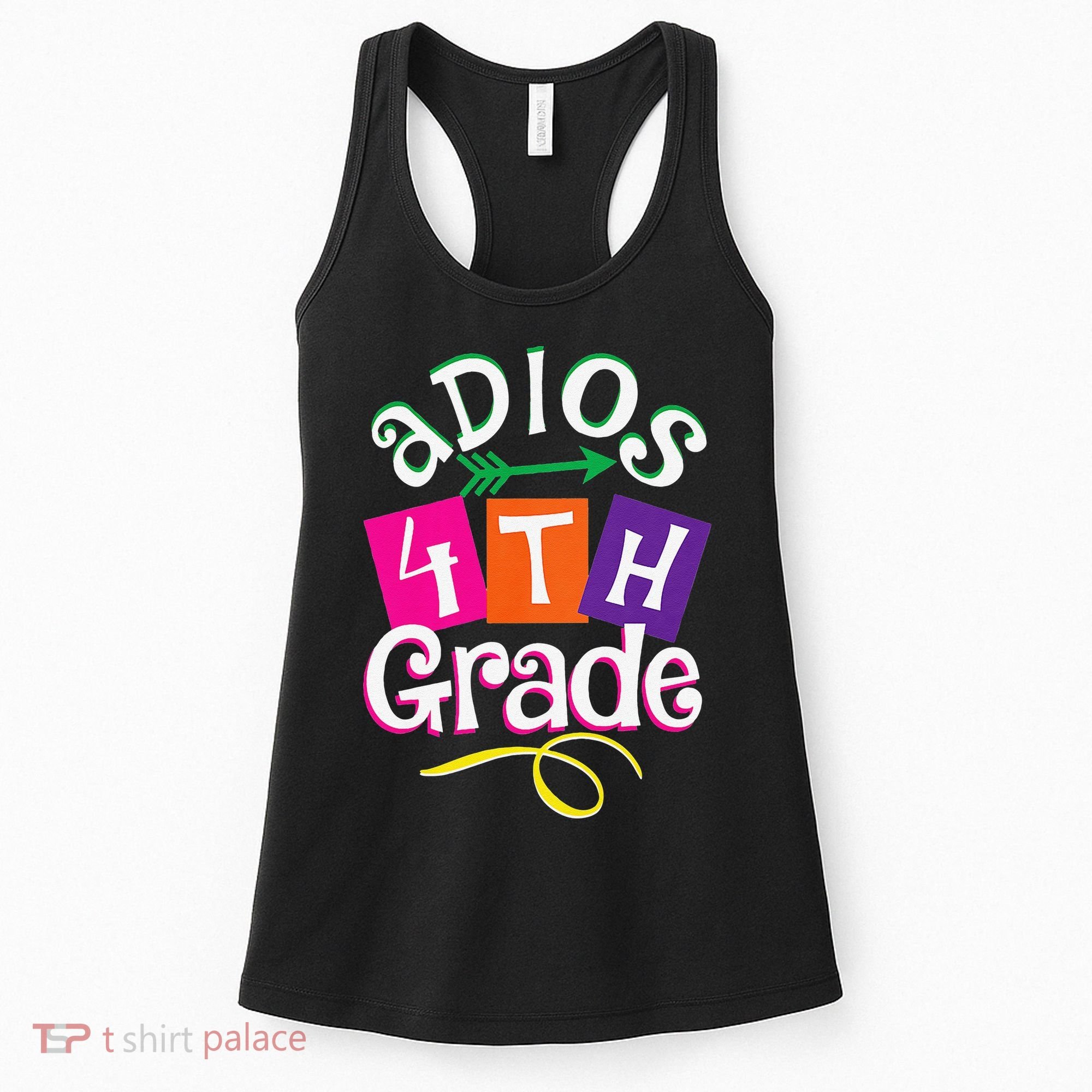 Last Day Of School Adios 4th Grade Graduation Premium Women's Tank Top