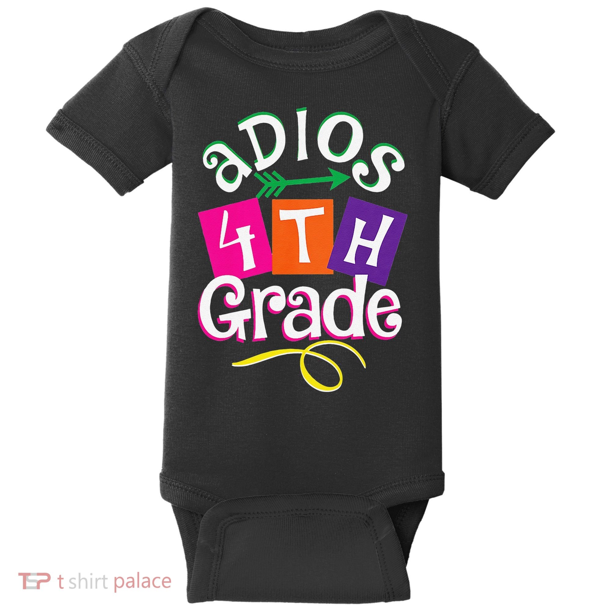 Last Day Of School Adios 4th Grade Graduation Premium Baby Bodysuit