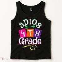 Last Day Of School Adios 4th Grade Graduation Premium Tank Top thumb 2