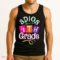 Last Day Of School Adios 4th Grade Graduation Premium Tank Top thumb 3