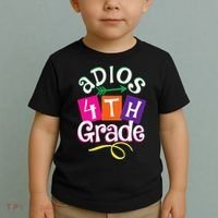 Last Day Of School Adios 4th Grade Graduation Premium Toddler T-Shirt thumb 2