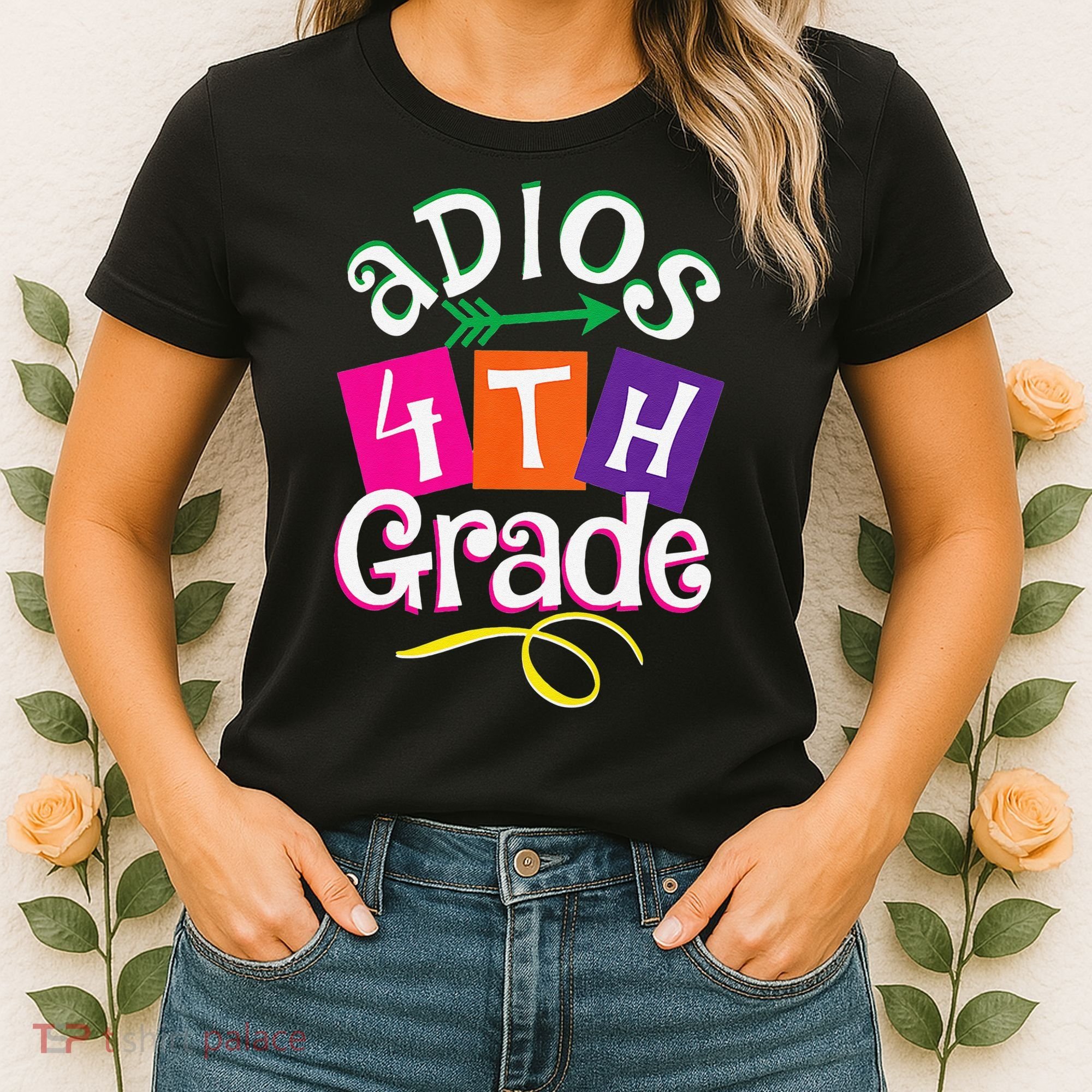 Last Day Of School Adios 4th Grade Graduation Premium Women's T-Shirt