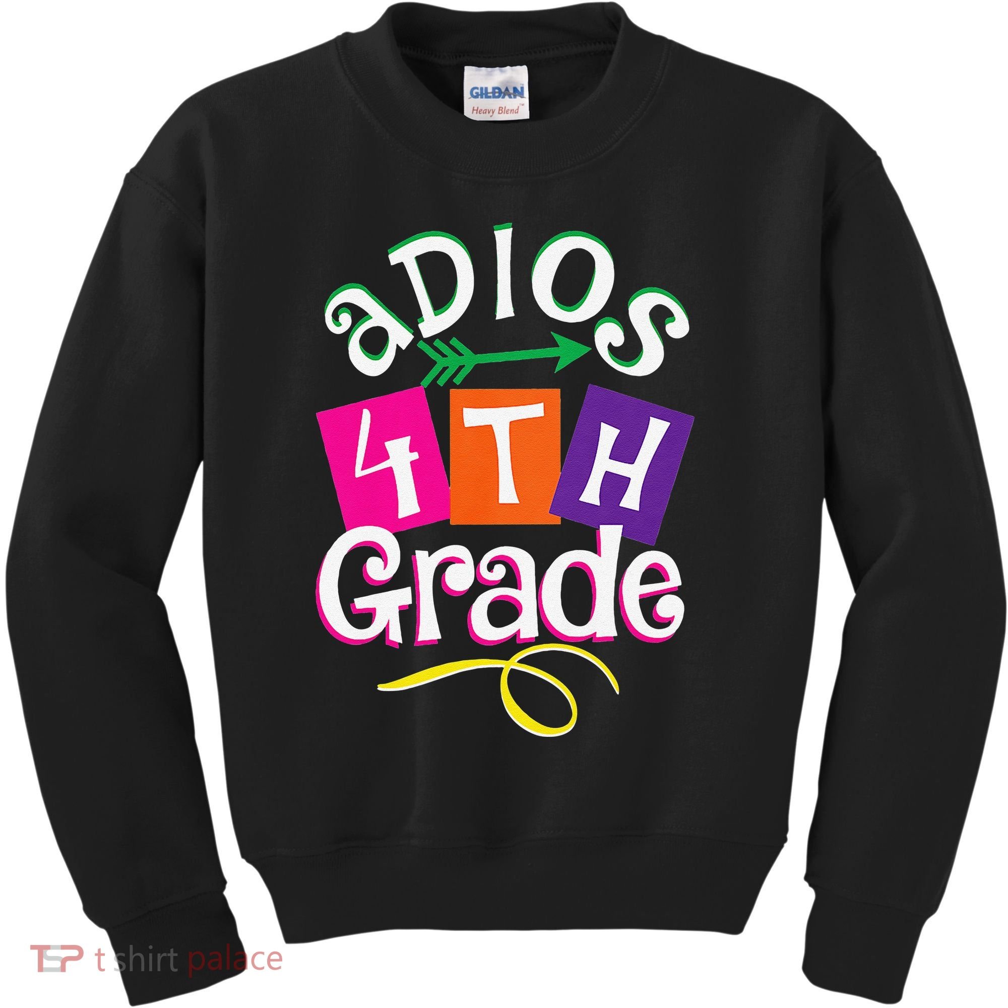 Last Day Of School Adios 4th Grade Graduation Premium Kids Sweatshirt