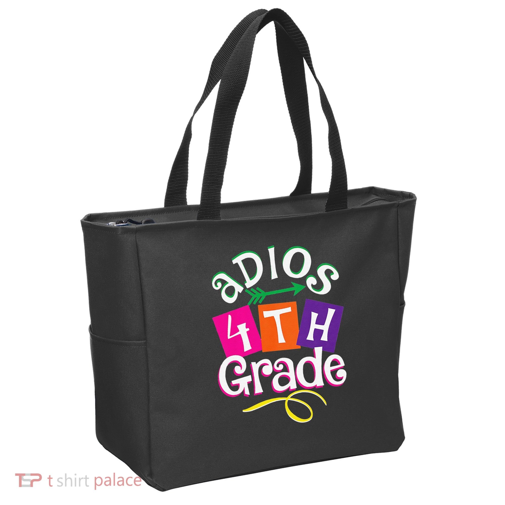 Last Day Of School Adios 4th Grade Graduation Premium Tote Bag
