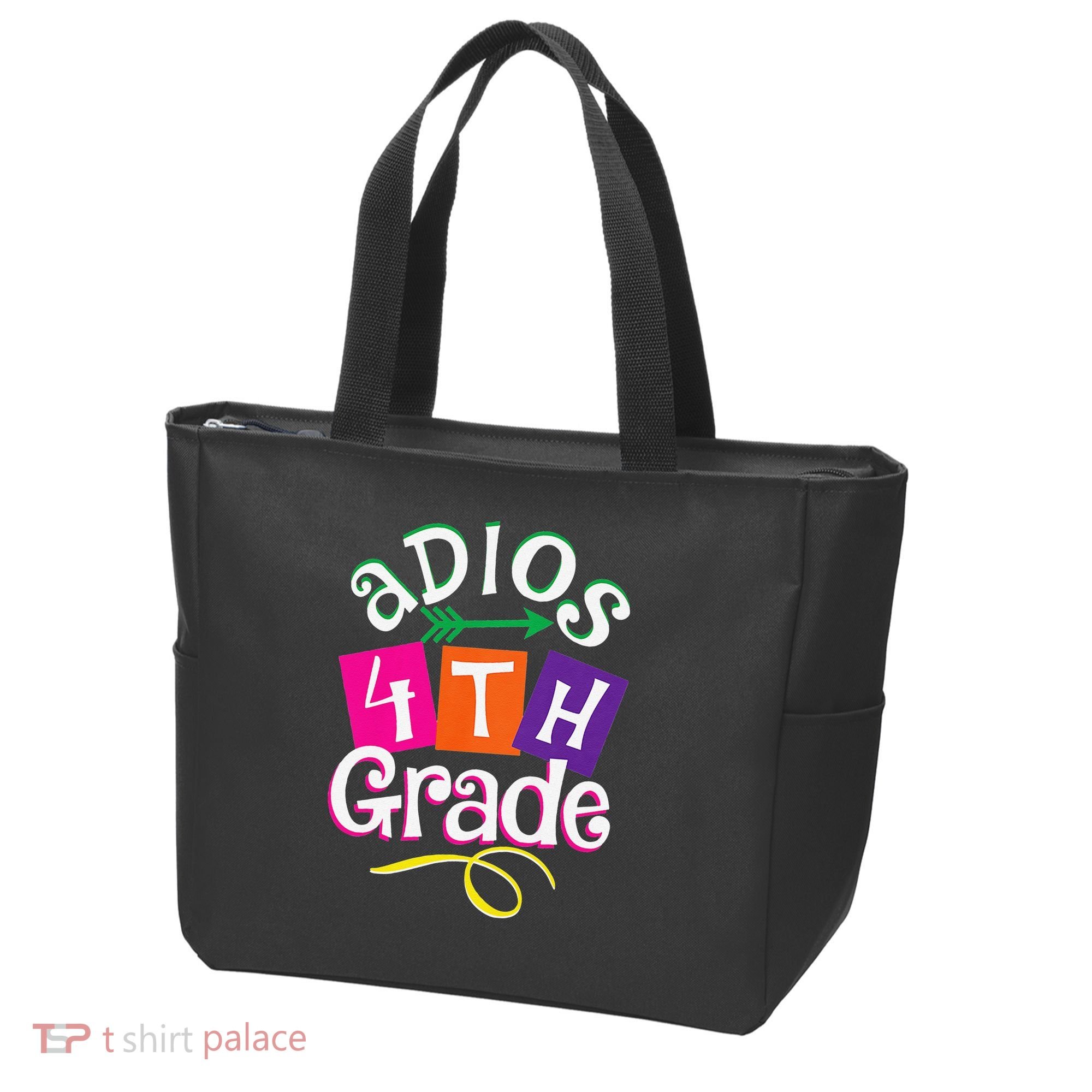 Last Day Of School Adios 4th Grade Graduation Premium Tote Bag