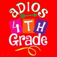 Last Day Of School Adios 4th Grade Graduation Premium Santa Hat thumb 1