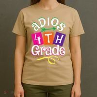 Last Day Of School Adios 4th Grade Graduation Premium T-Shirt thumb 4
