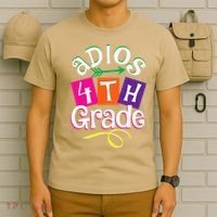 Last Day Of School Adios 4th Grade Graduation Premium T-Shirt thumb 6