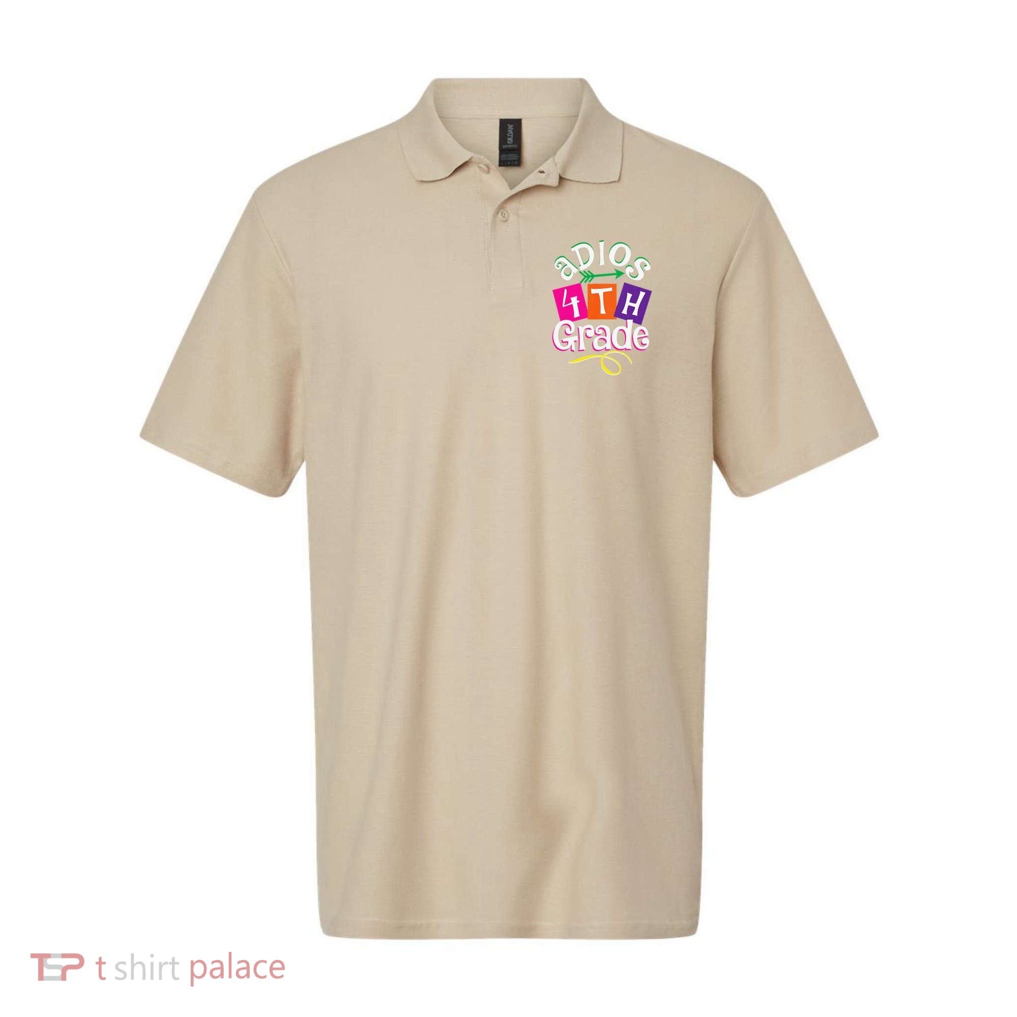 Last Day Of School Adios 4th Grade Graduation Premium Polo