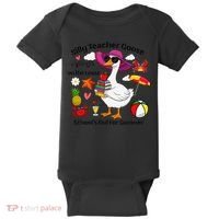 Last Day Of School Teacher Silly Goose Schools Out Summer Baby Bodysuit thumb 0