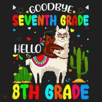 Last Day Of School Goodbye Seventh Grade Hello 8th Grade Women's Sweatshirt thumb 2