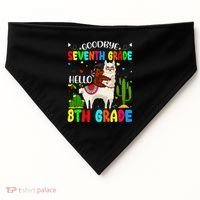 Last Day Of School Goodbye Seventh Grade Hello 8th Grade USA-Made Doggie Bandana thumb 0