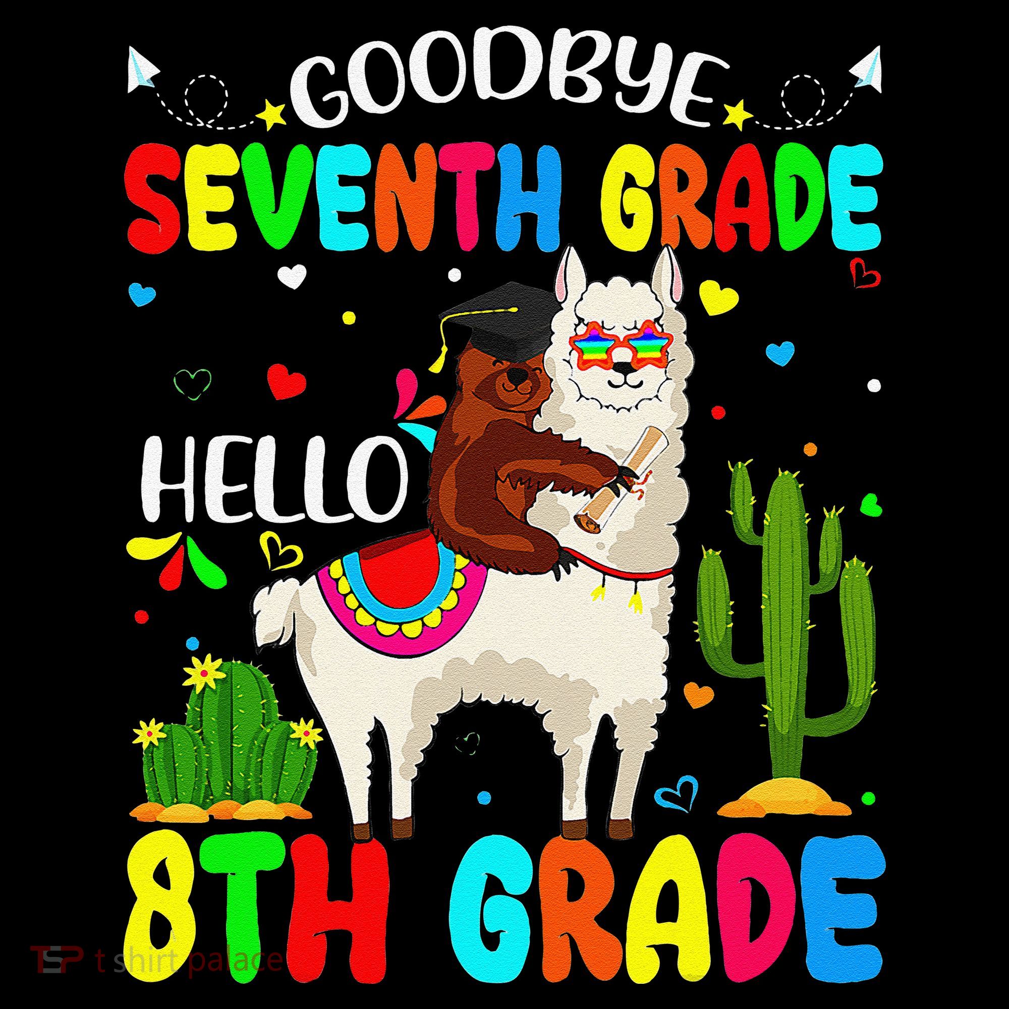 Last Day Of School Goodbye Seventh Grade Hello 8th Grade Women's Hoodie
