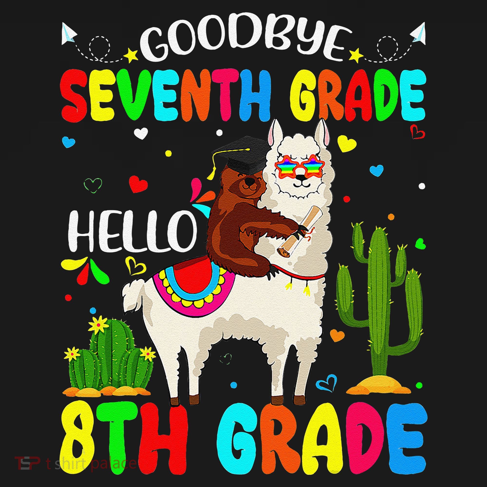 Last Day Of School Goodbye Seventh Grade Hello 8th Grade Women's Tank Top