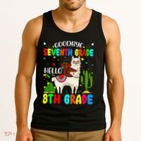 Last Day Of School Goodbye Seventh Grade Hello 8th Grade Tank Top thumb 3