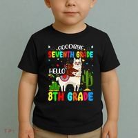 Last Day Of School Goodbye Seventh Grade Hello 8th Grade Toddler T-Shirt thumb 2