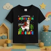 Last Day Of School Goodbye Seventh Grade Hello 8th Grade Toddler T-Shirt thumb 3