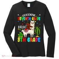 Last Day Of School Goodbye Seventh Grade Hello 8th Grade Women's Long Sleeve Shirt thumb 0