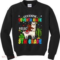 Last Day Of School Goodbye Seventh Grade Hello 8th Grade Kids Sweatshirt thumb 0