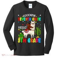 Last Day Of School Goodbye Seventh Grade Hello 8th Grade Kids Long Sleeve Shirt thumb 0