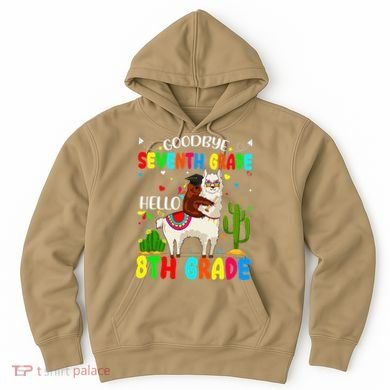 Last Day Of School Goodbye Seventh Grade Hello 8th Grade Hoodie