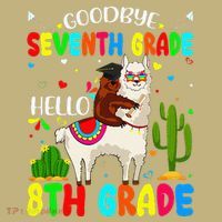 Last Day Of School Goodbye Seventh Grade Hello 8th Grade Sweatshirt thumb 2
