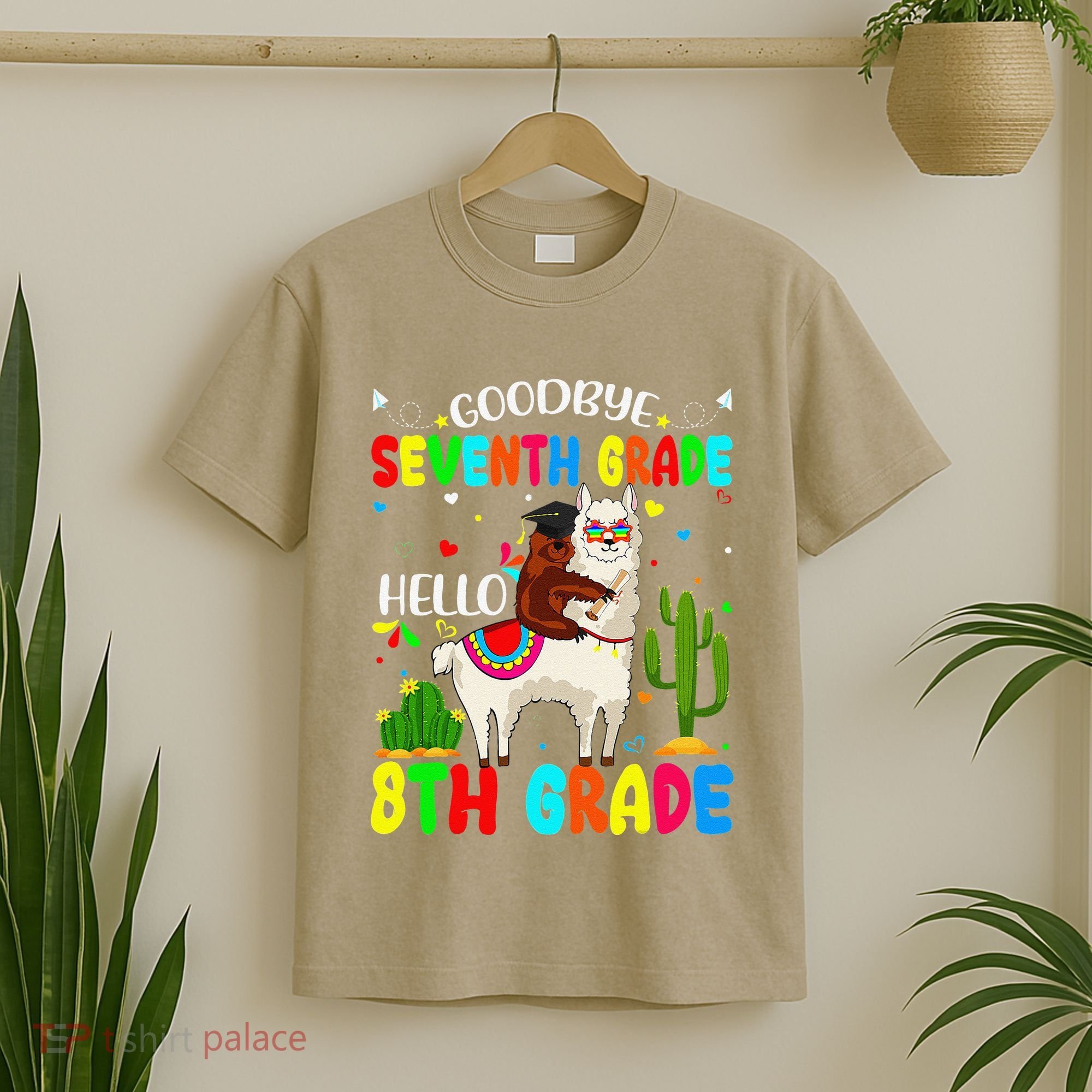 Last Day Of School Goodbye Seventh Grade Hello 8th Grade T-Shirt