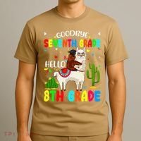 Last Day Of School Goodbye Seventh Grade Hello 8th Grade T-Shirt thumb 3