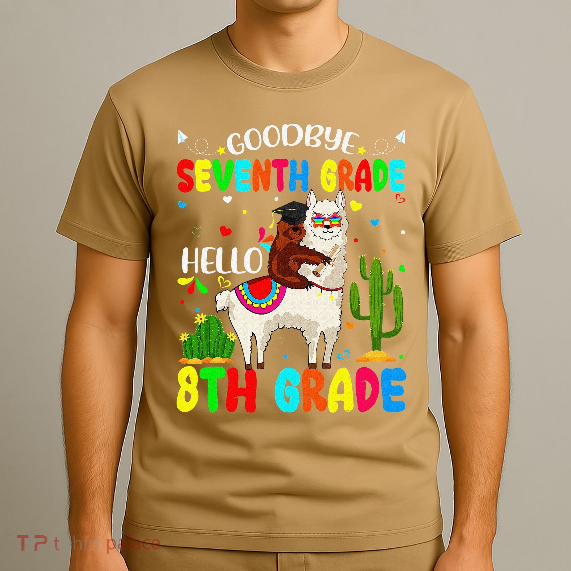 Last Day Of School Goodbye Seventh Grade Hello 8th Grade T-Shirt