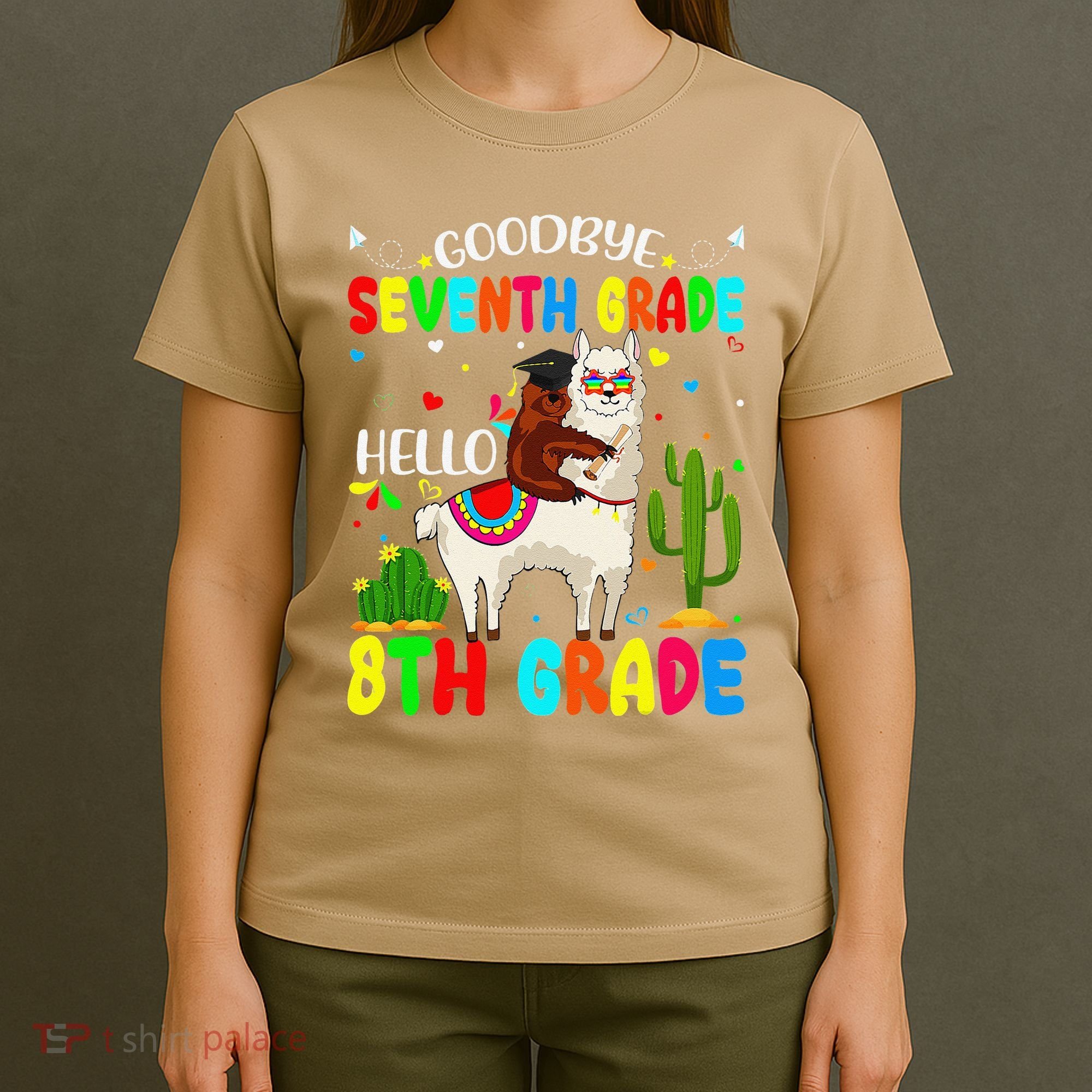 Last Day Of School Goodbye Seventh Grade Hello 8th Grade T-Shirt