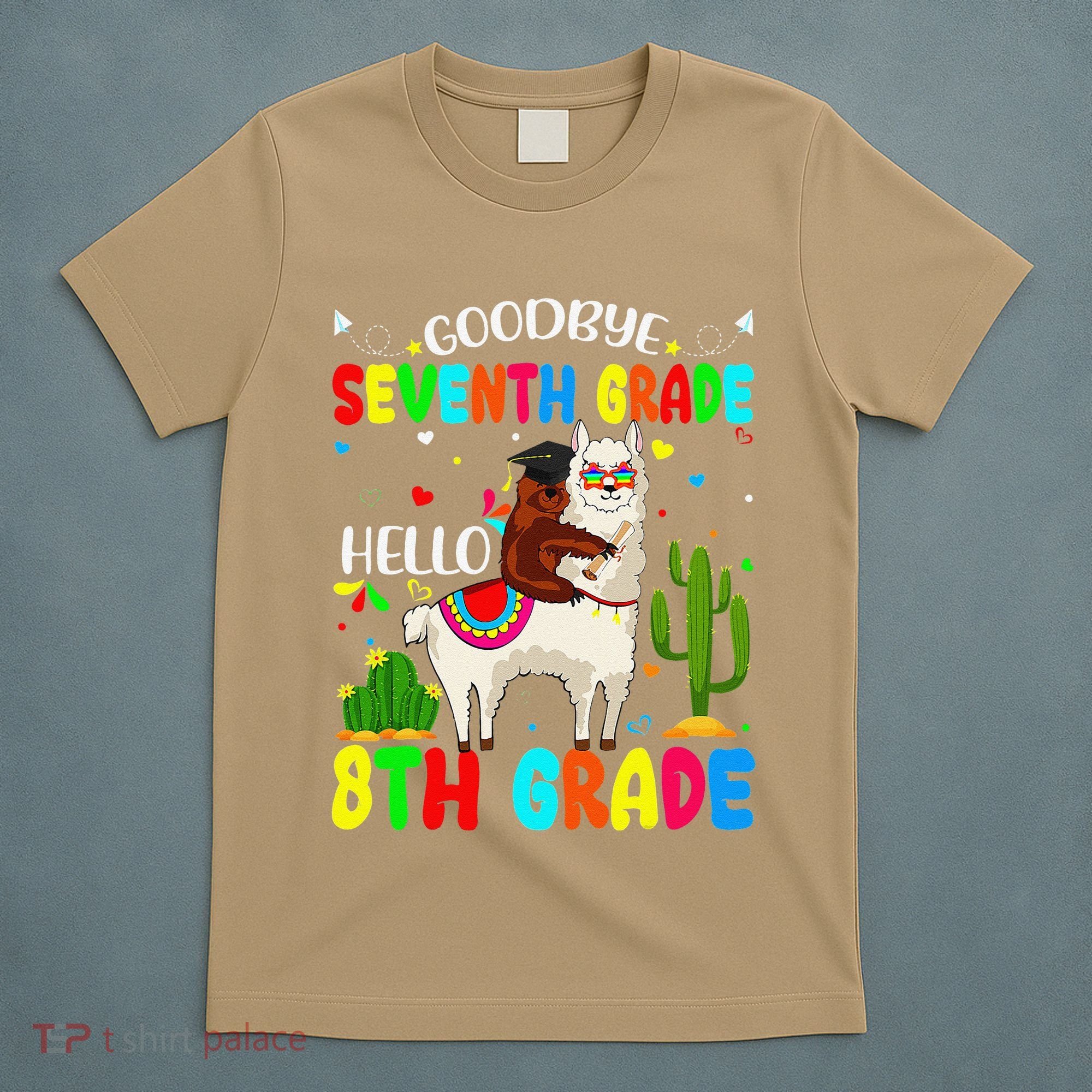 Last Day Of School Goodbye Seventh Grade Hello 8th Grade T-Shirt