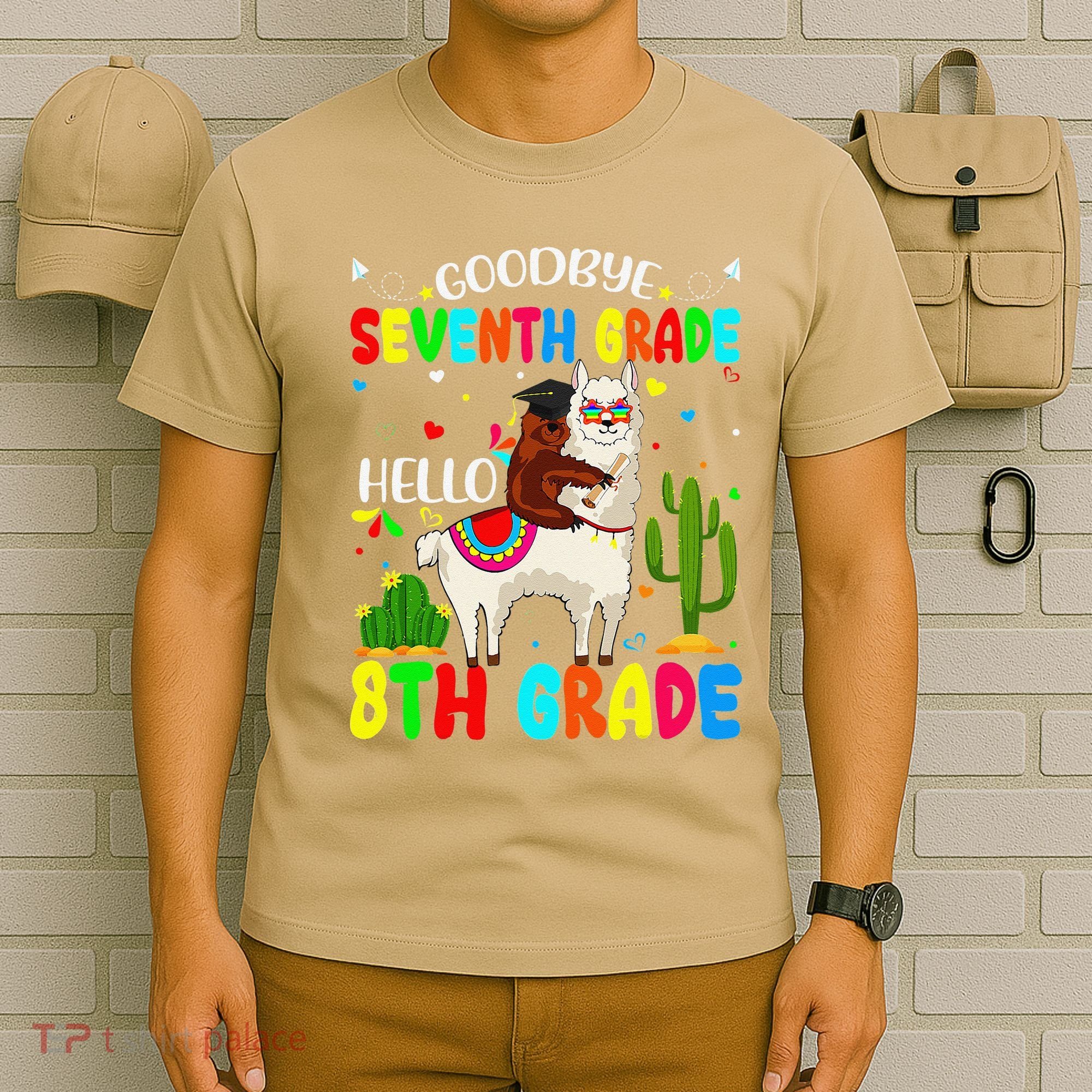 Last Day Of School Goodbye Seventh Grade Hello 8th Grade T-Shirt