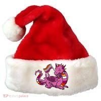 Lesbian Dragon Orange Pink Lesbian Pride Cute Gift Santa Hat thumb 0