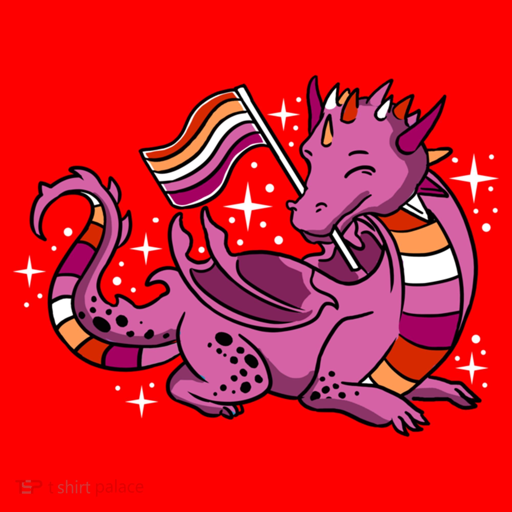 Lesbian Dragon Orange Pink Lesbian Pride Cute Gift Santa Hat