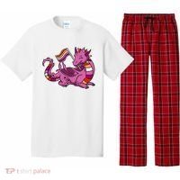 Lesbian Dragon Orange Pink Lesbian Pride Cute Gift Pajama Set thumb 0