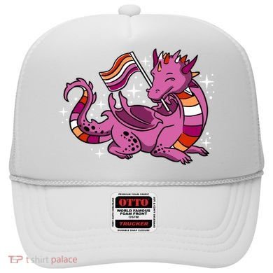 Lesbian Dragon Orange Pink Lesbian Pride Cute Gift Hat