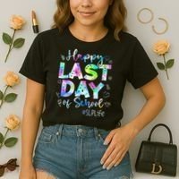 Last Day Of School SLP Life Summer Vacation Beach Comfort Colors Boxy T-Shirt thumb 2