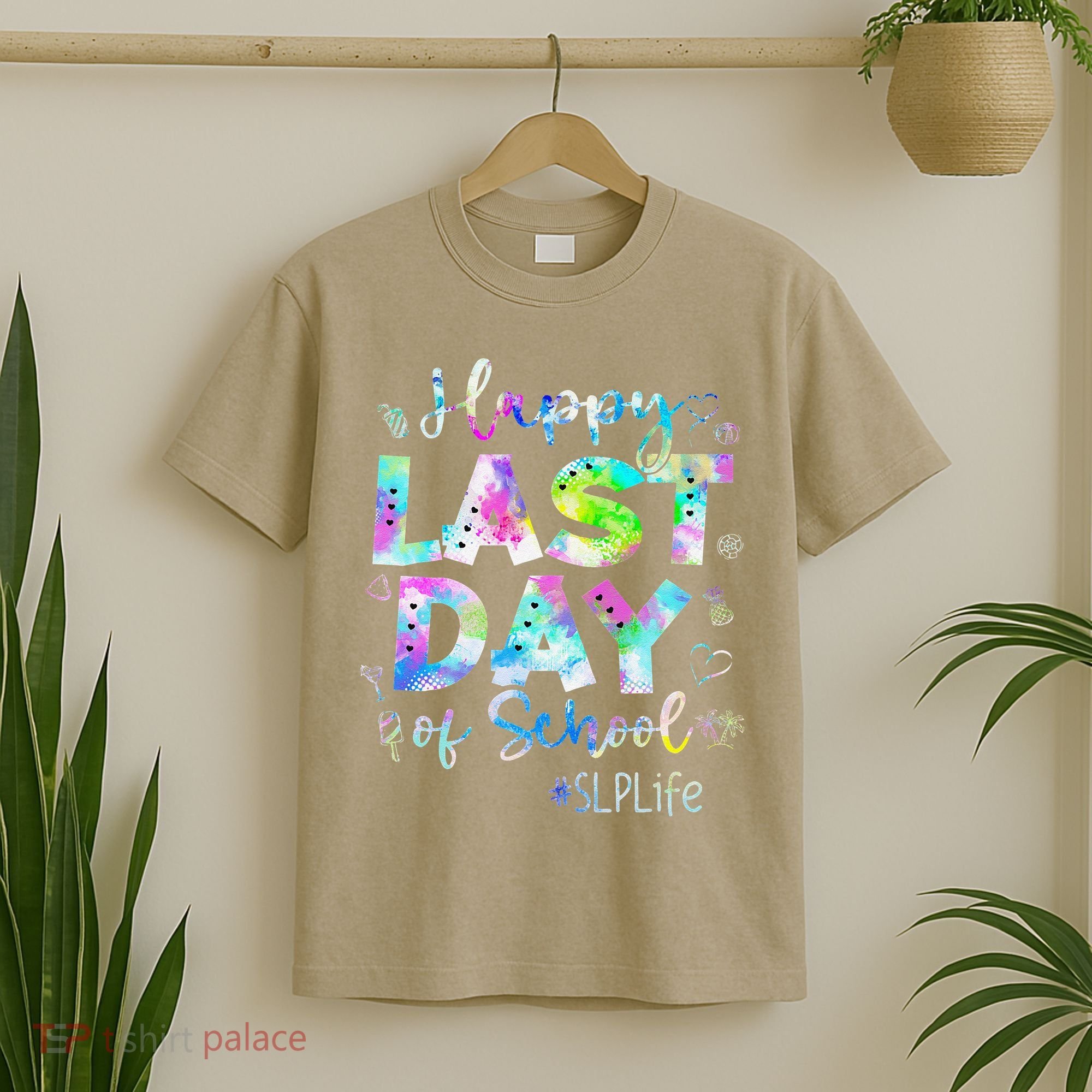Last Day Of School SLP Life Summer Vacation Beach T-Shirt