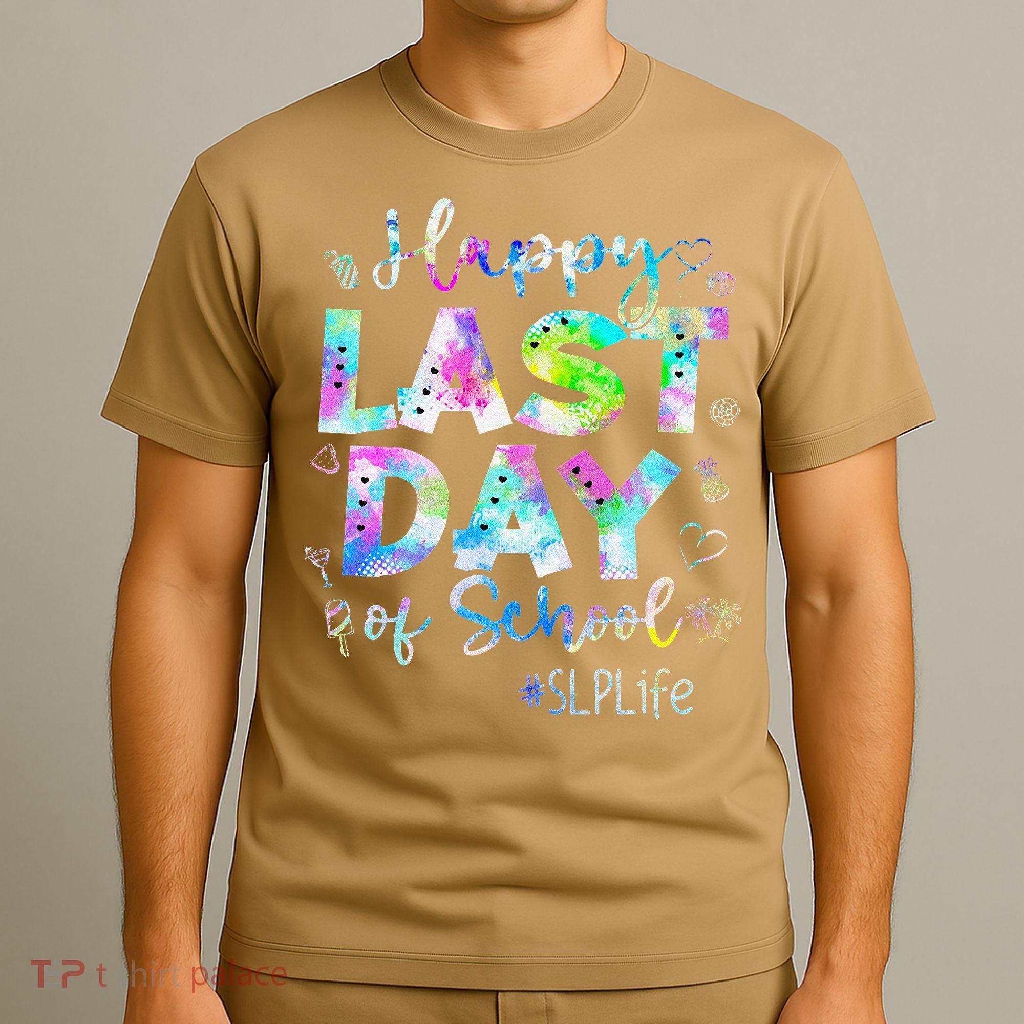 Last Day Of School SLP Life Summer Vacation Beach T-Shirt