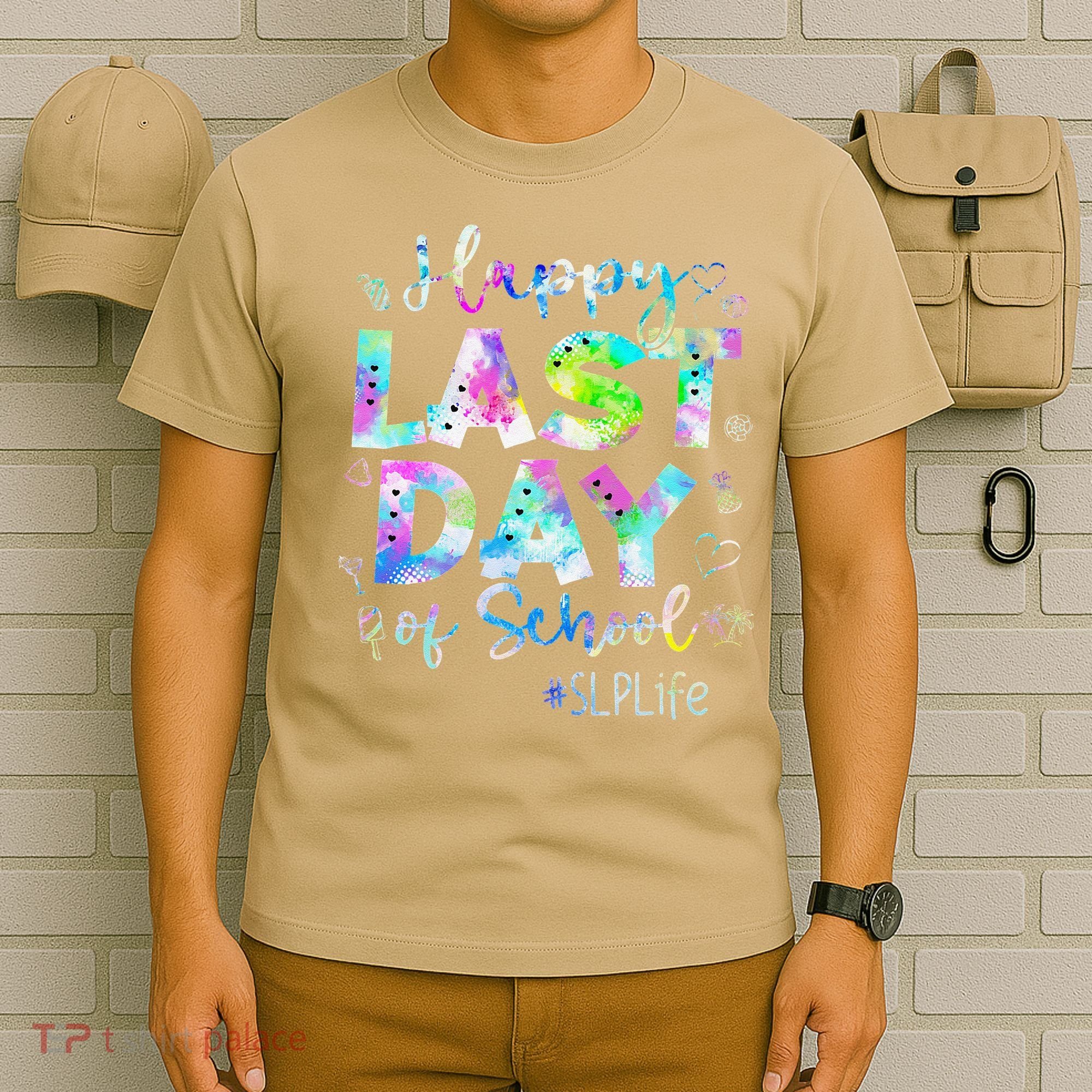 Last Day Of School SLP Life Summer Vacation Beach T-Shirt