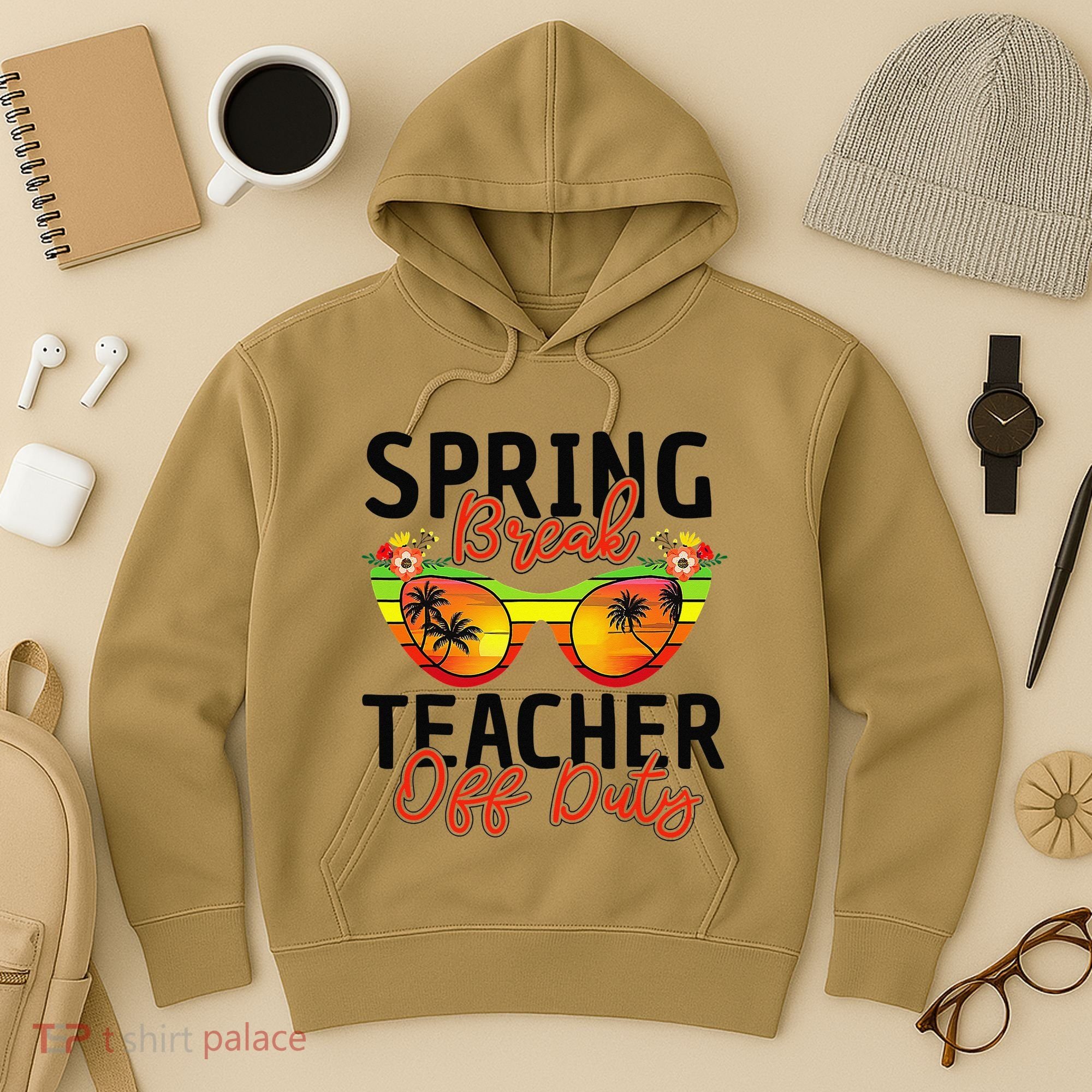 Last Day Of School Spring Break Teacher Off Duty Hoodie