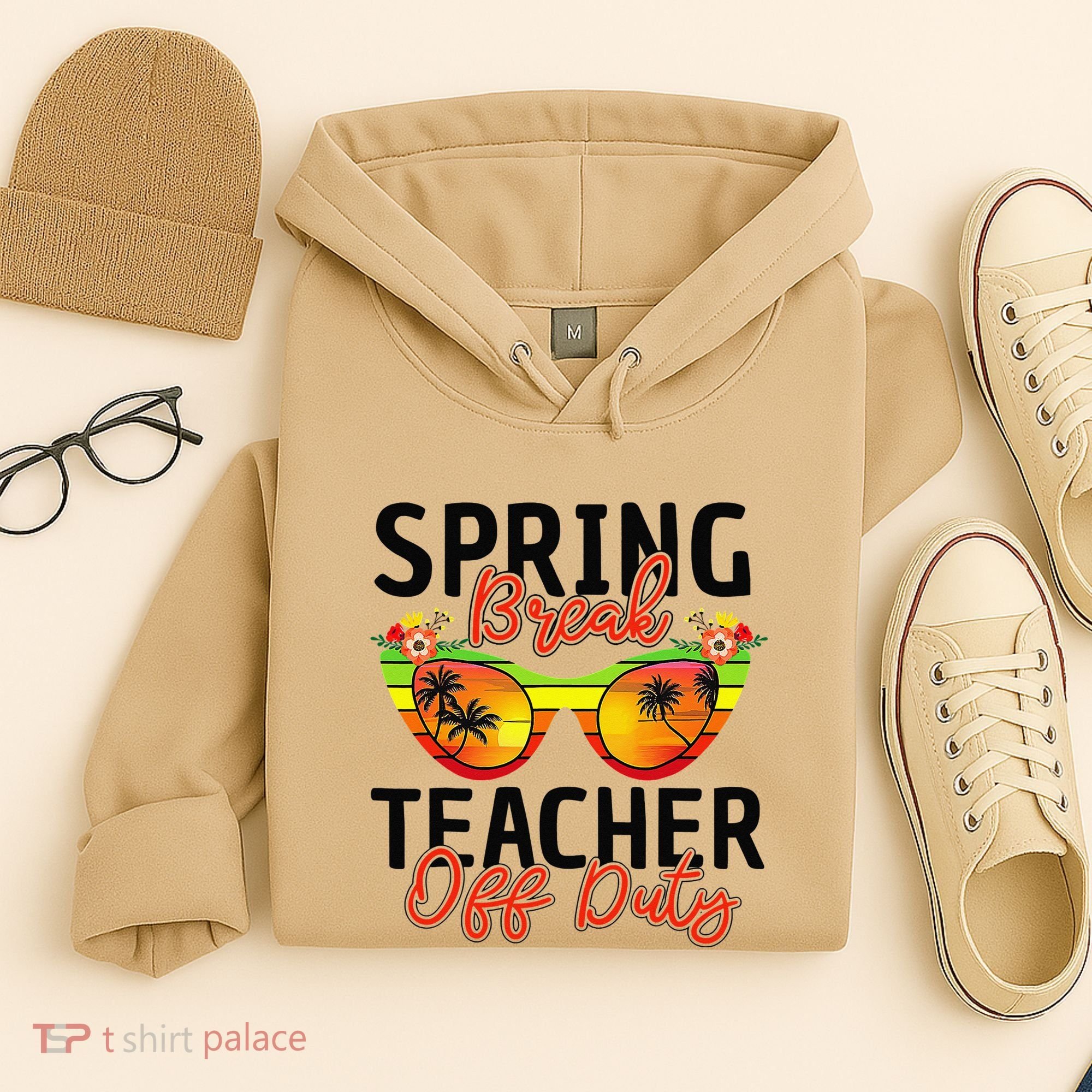 Last Day Of School Spring Break Teacher Off Duty Hoodie