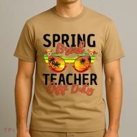 Last Day Of School Spring Break Teacher Off Duty T-Shirt thumb 3